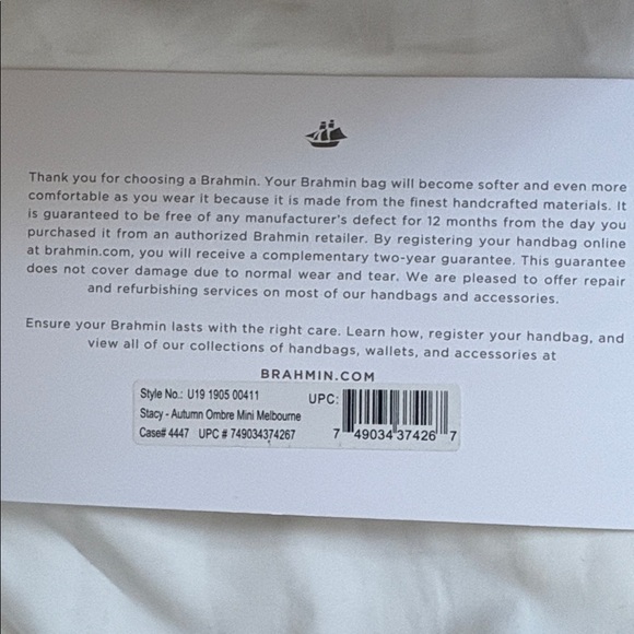 Brahmin Autumn Ombre Mini Melbourne - Picture 10 of 13